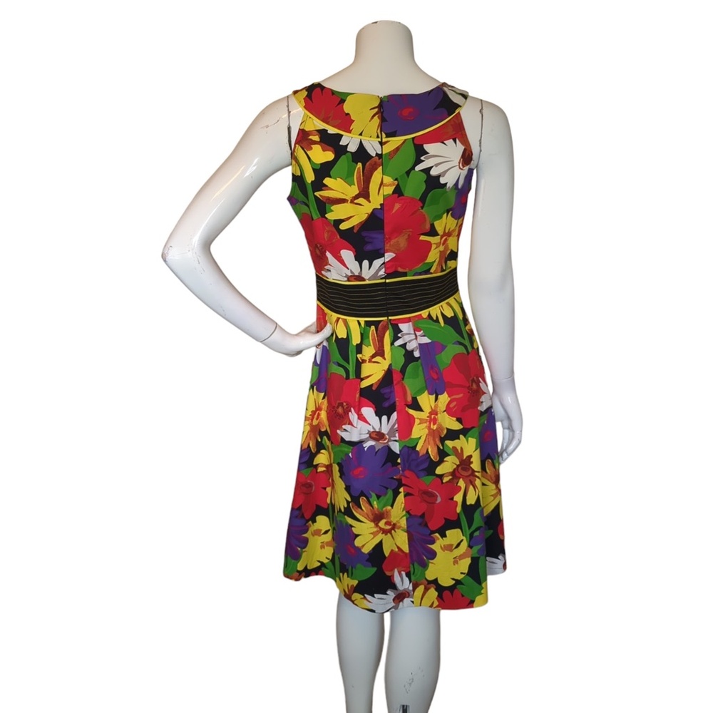 Joseph Ribkoff Colourful Floral Fit N Flare Midi Dress - Picture 6 of 12